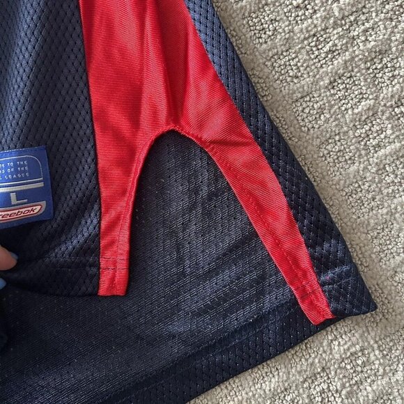 Vintage 90s Drew Bledsoe Navy Reebok Jersey Football Mens L Patriots Bills NWOT - Picture 7 of 15